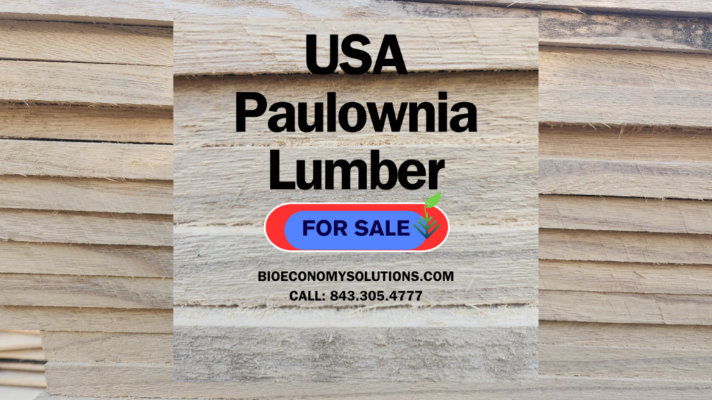 USA Paulownia Hardwood Lumber For Sale BioEconomy Solutions