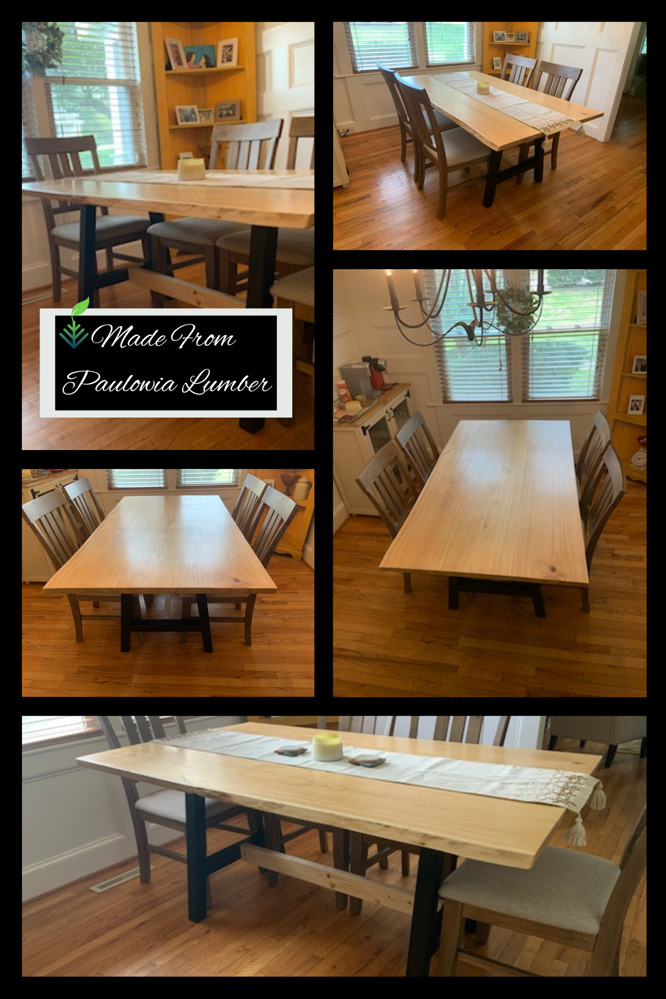 Paulownia Wood Dining Room Table
