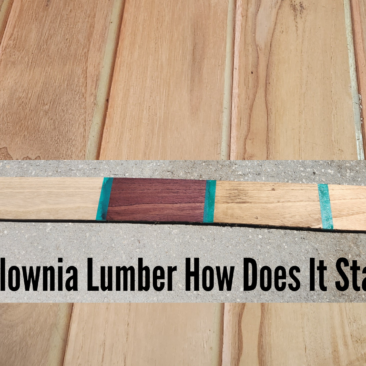 Paulownia Lumber How Does It Stain