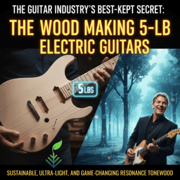 Paulownia Wood Light Weight Guitar Body